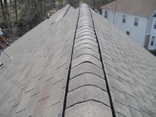 Ridge vent installation